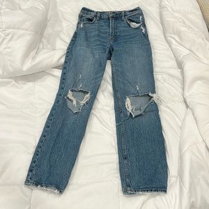 Abercrombie 90s straight ultra high rise jeans